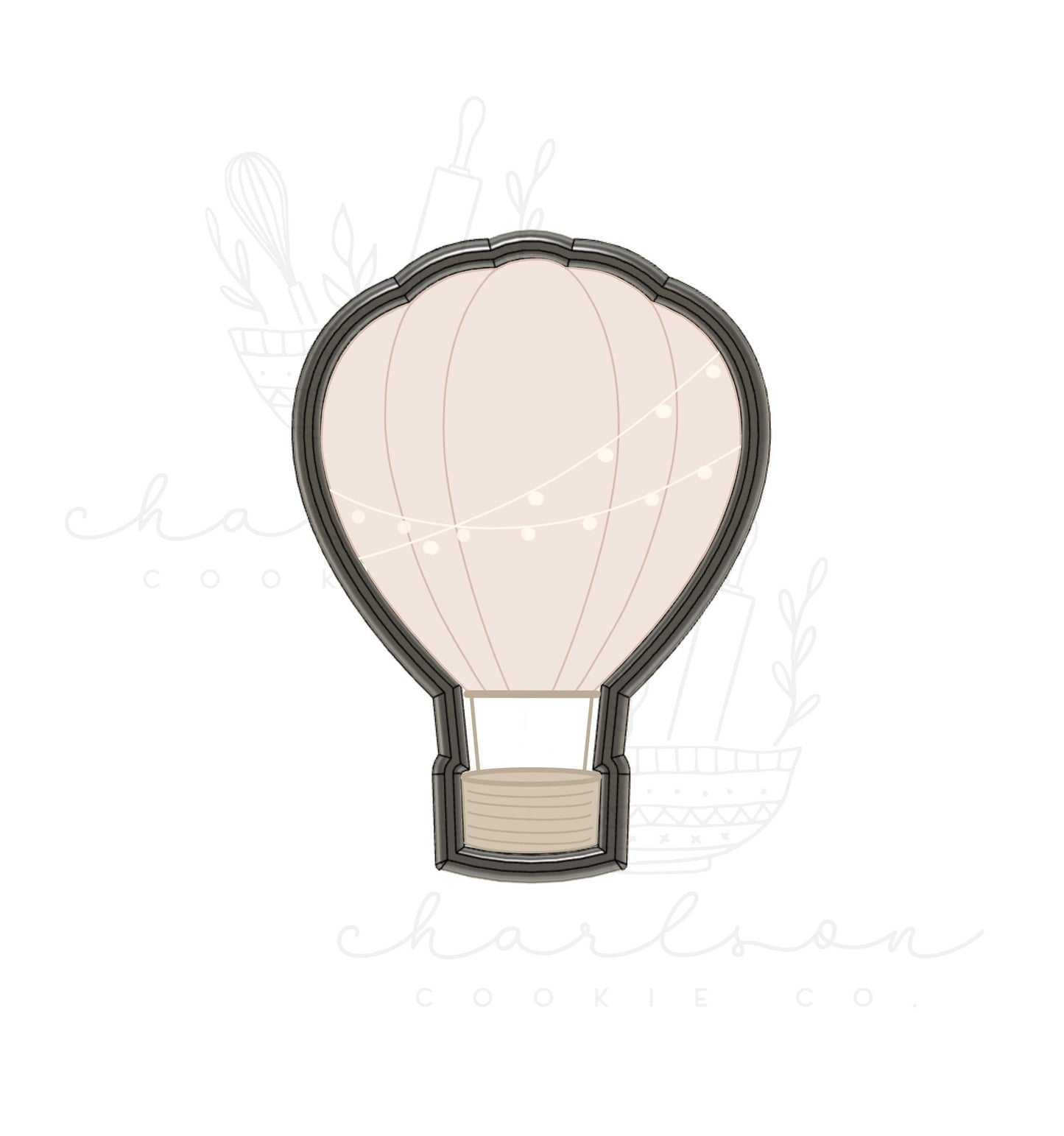 Hot air balloon no. 2 cookie cutter