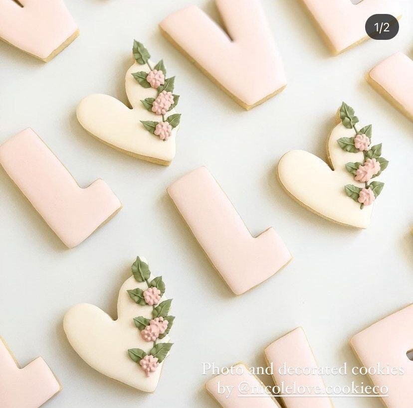 L heart VE cookie cutters