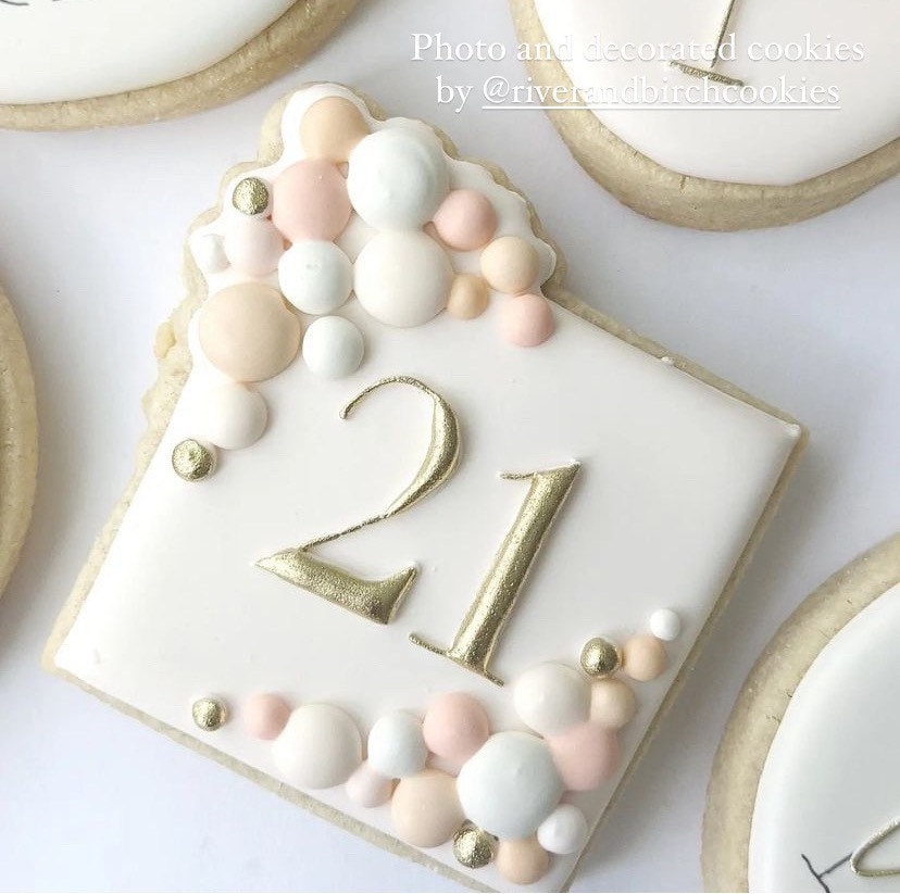 Square balloon plaque cookie cutter
