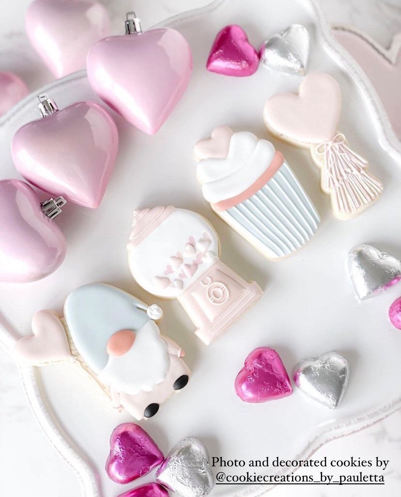 Valentine's Day Set A (4pc) cookie cutters 4” set