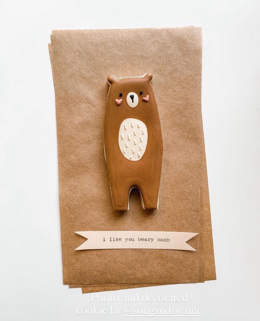 Tall Bear cookie cutter