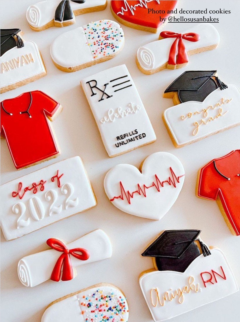 Graduation diploma cookie cutter