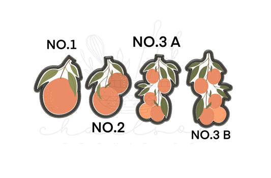 Oranges cookie cutter (Linen & Gray)