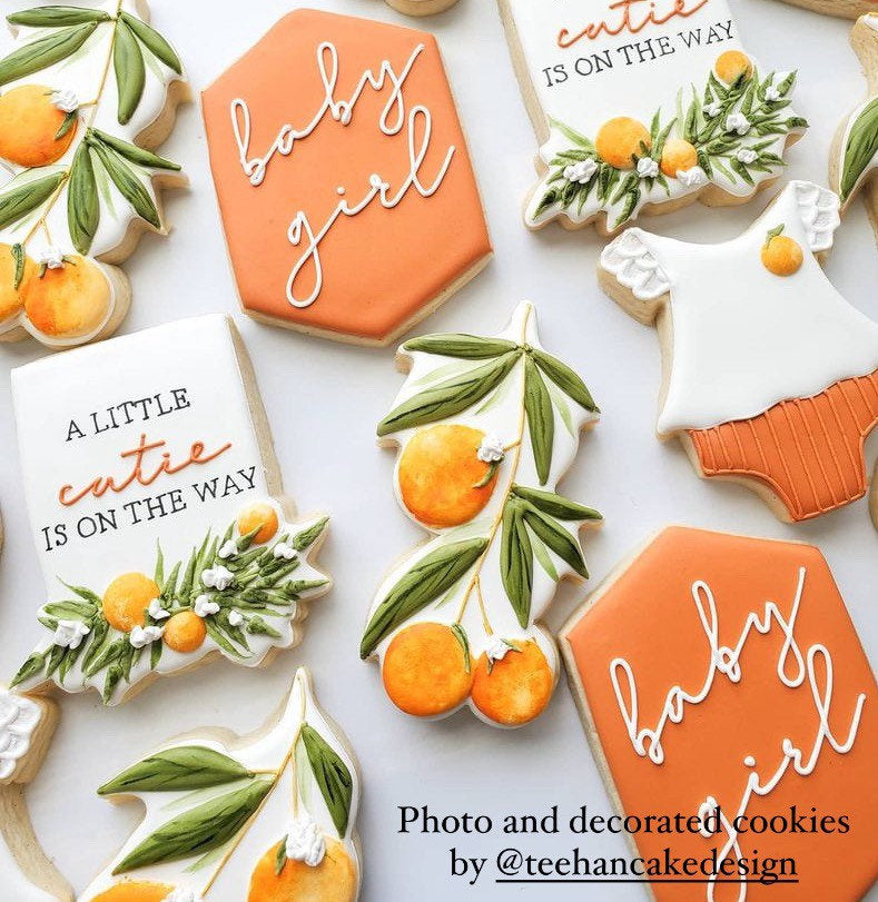 Oranges cookie cutter (Linen & Gray)