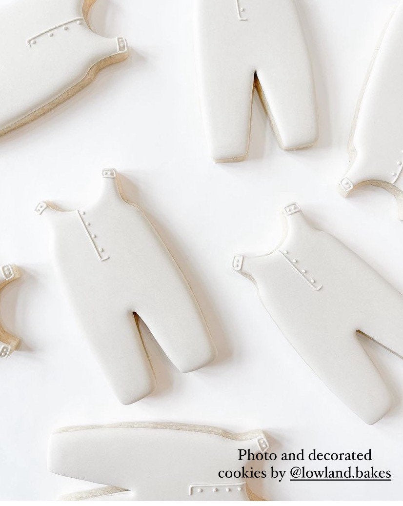 Baby overalls cookie cutter