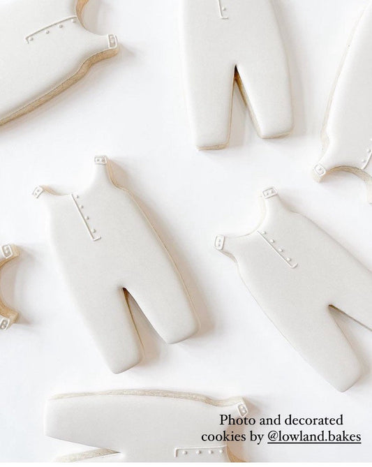 Baby overalls cookie cutter