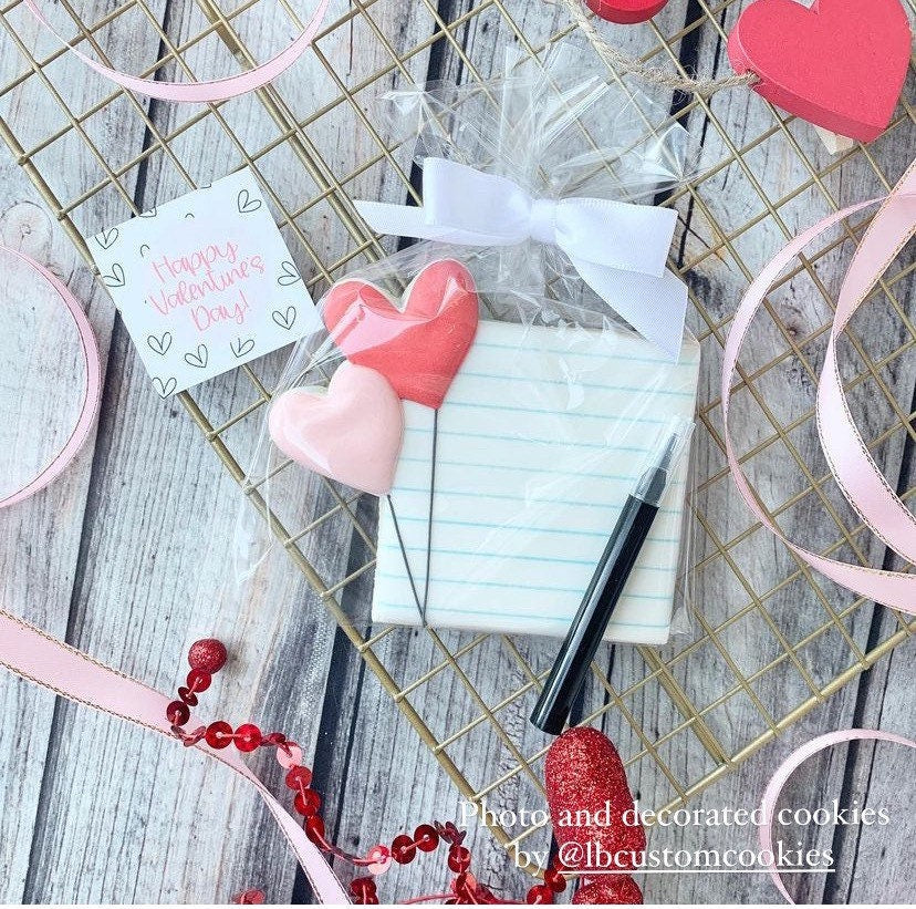 Plaque with hearts cookie cutter