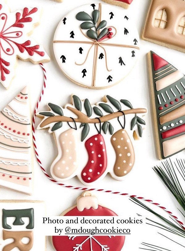 Hanging stockings cookie cutter