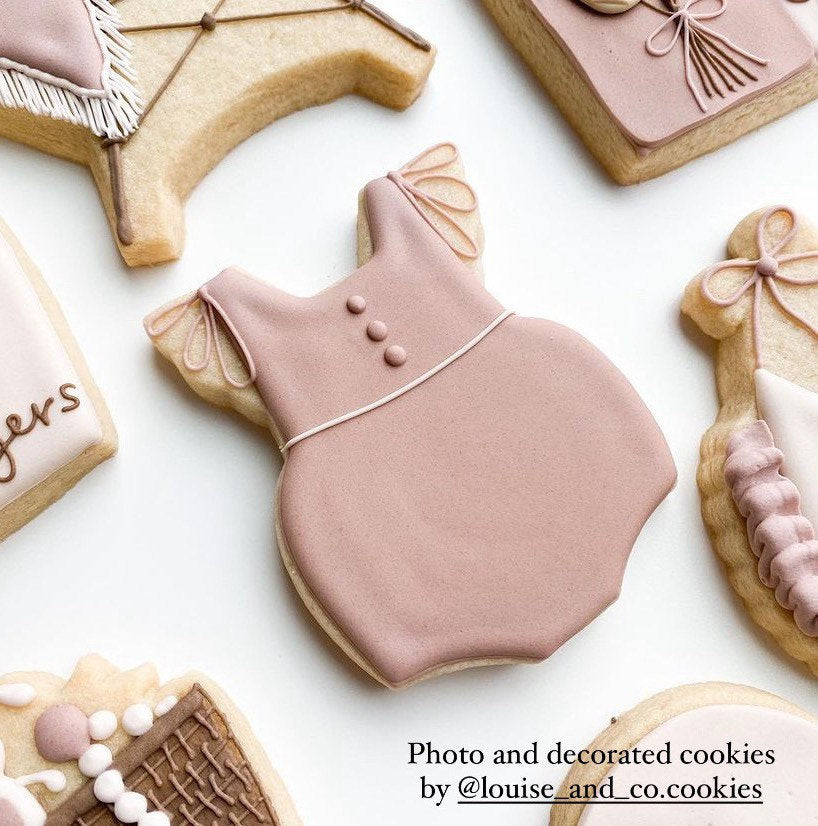 Baby ruffle no. 1 cookie cutter