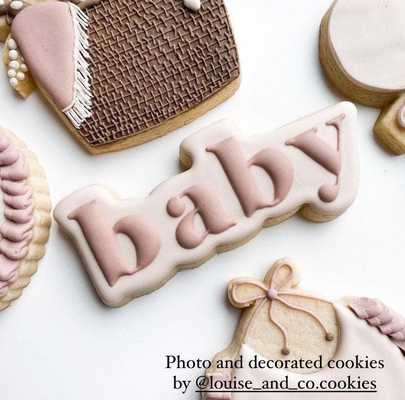 Baby word cookie cutter