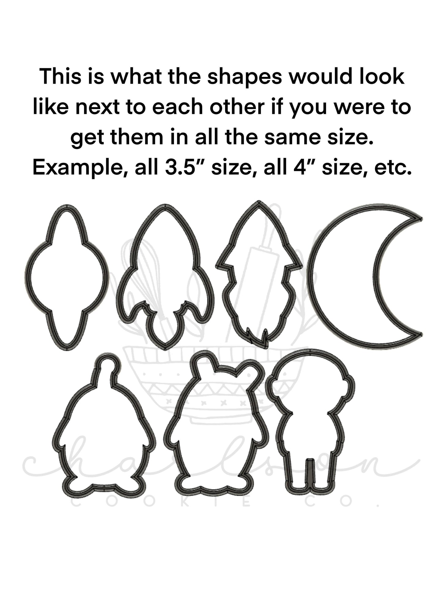 Space theme cookie cutters