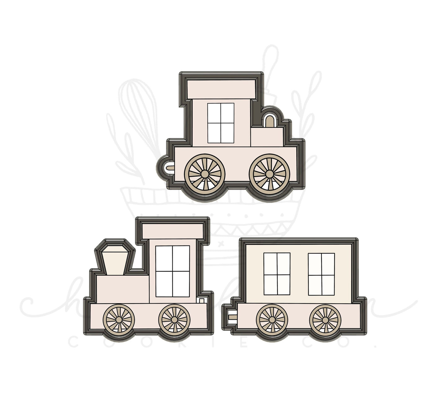 Train cookie cutter