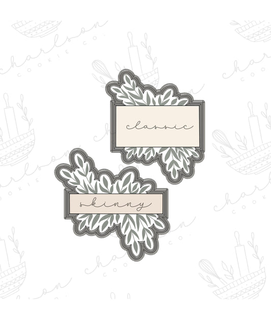 Olivia plaque cookie cutter