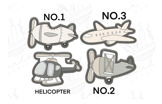 Planes & helicopter cookie cutter