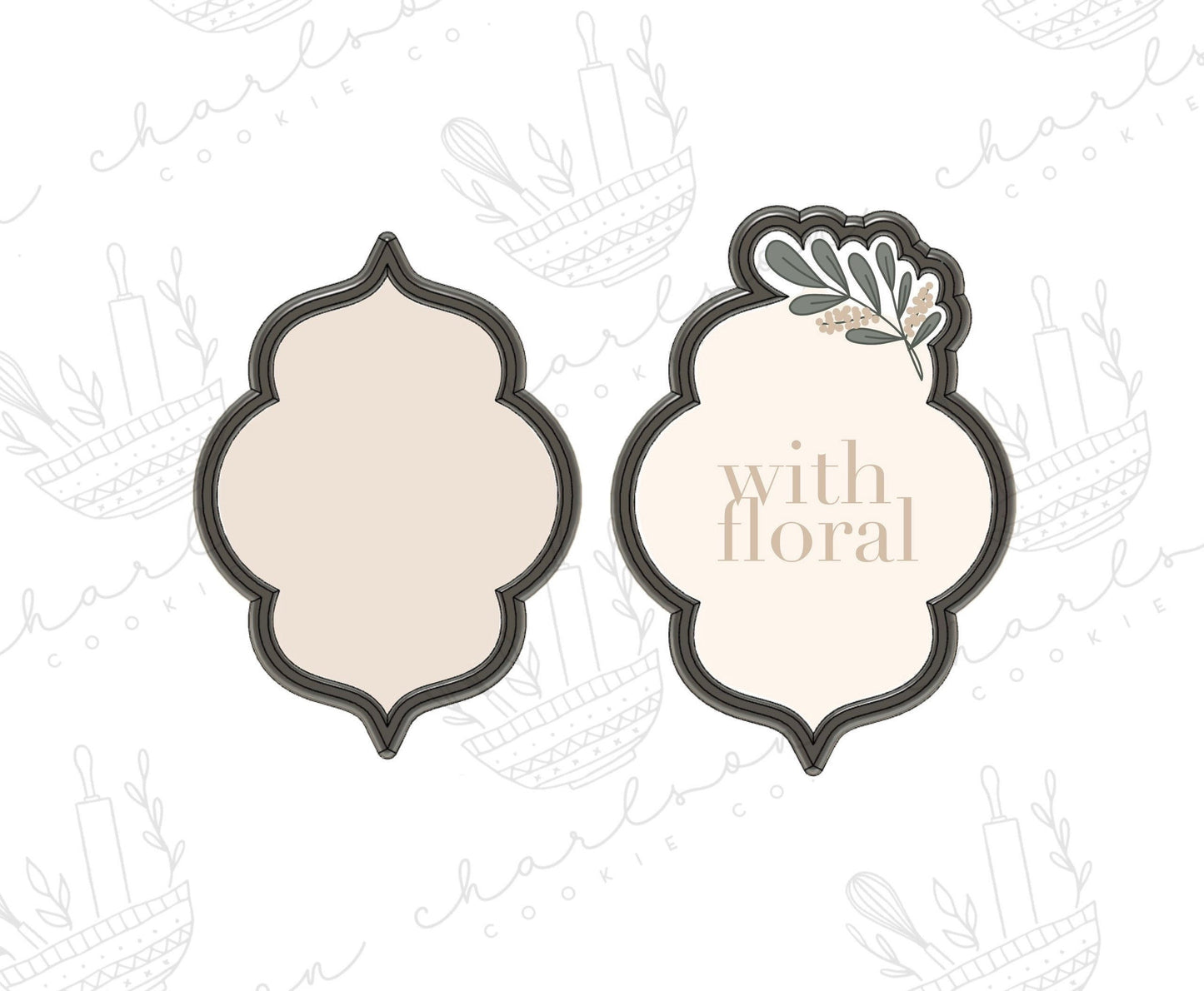 Lisa plaque cookie cutter