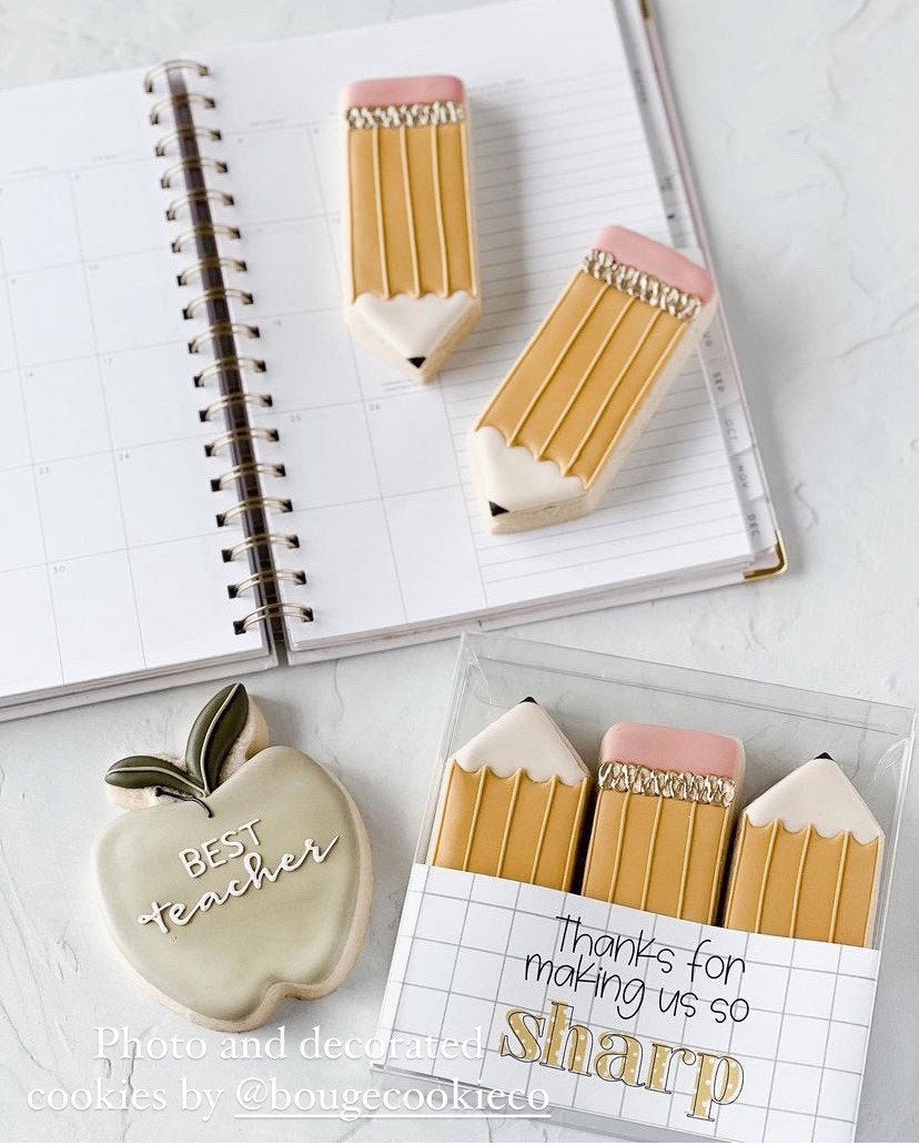 Pencil cookie cutter
