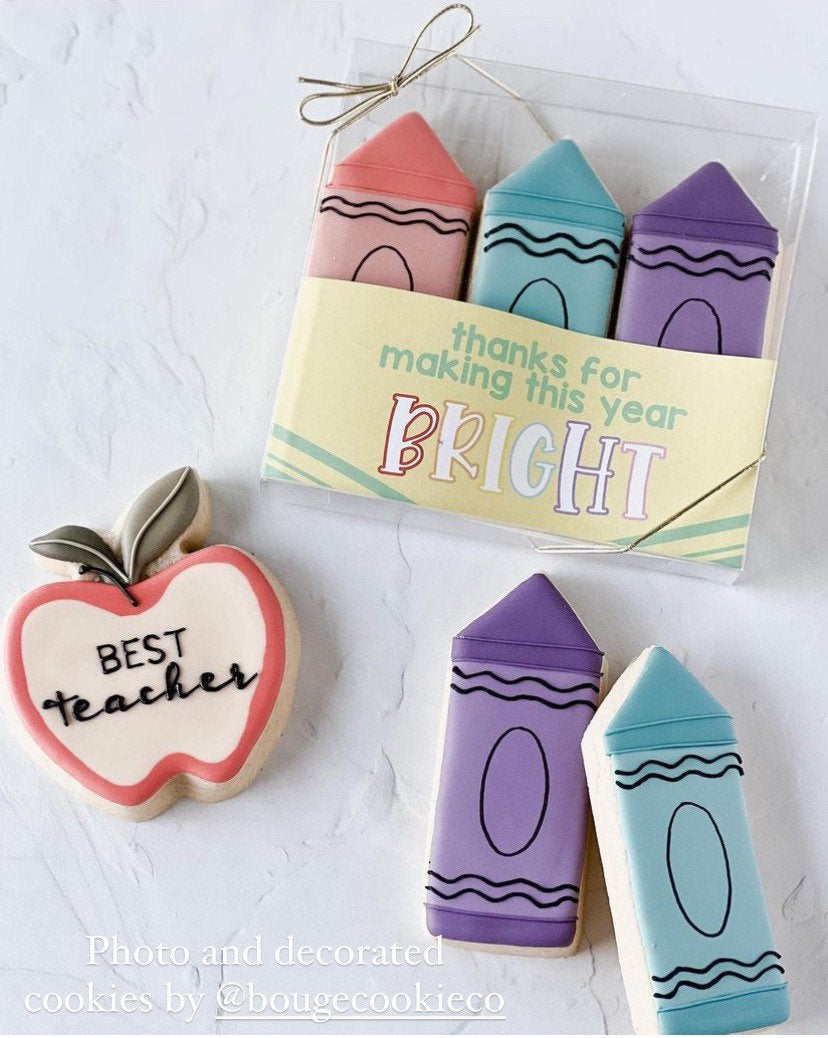Pencil cookie cutter