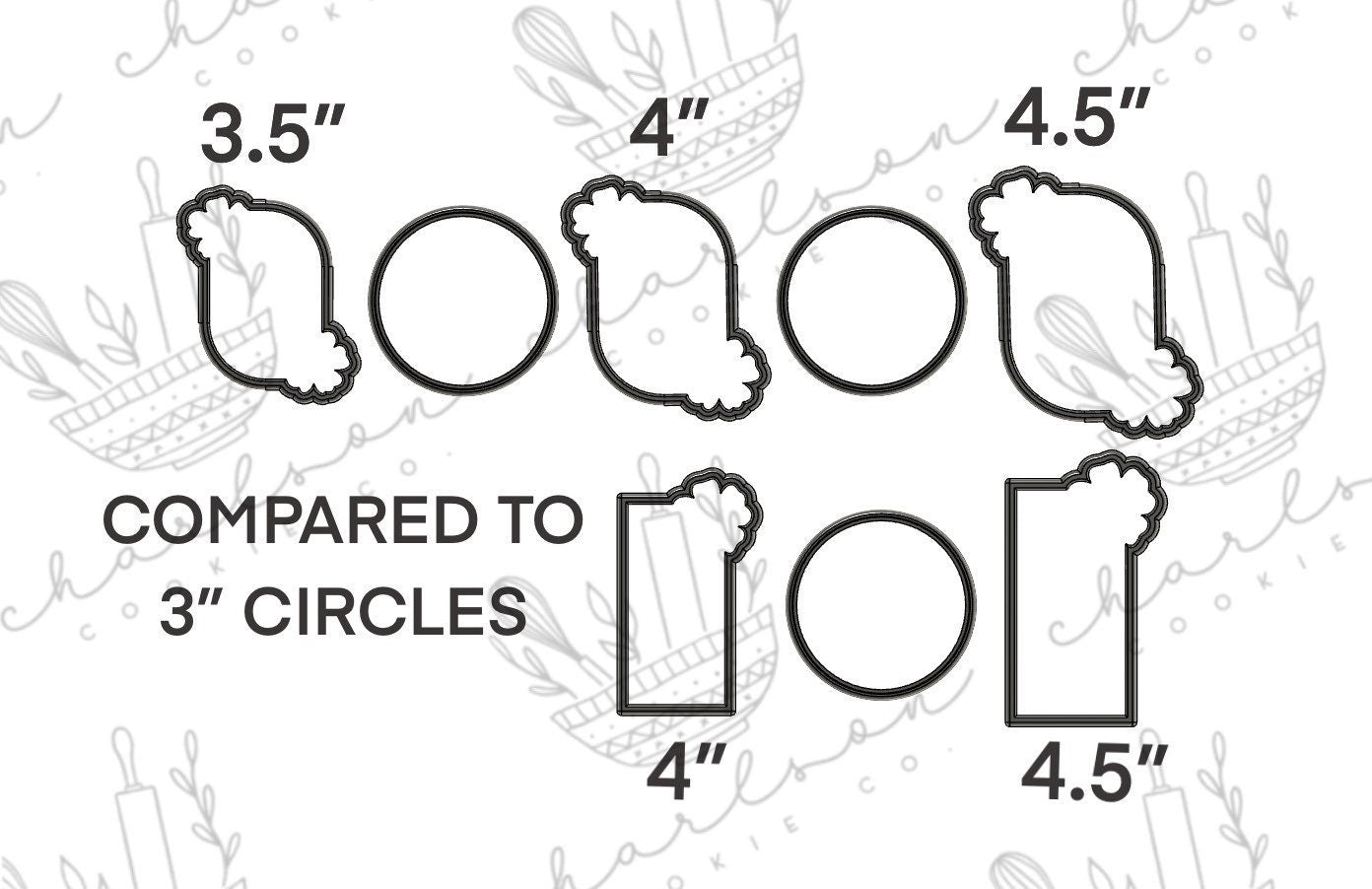 Flower no. 5 plaques cookie cutter