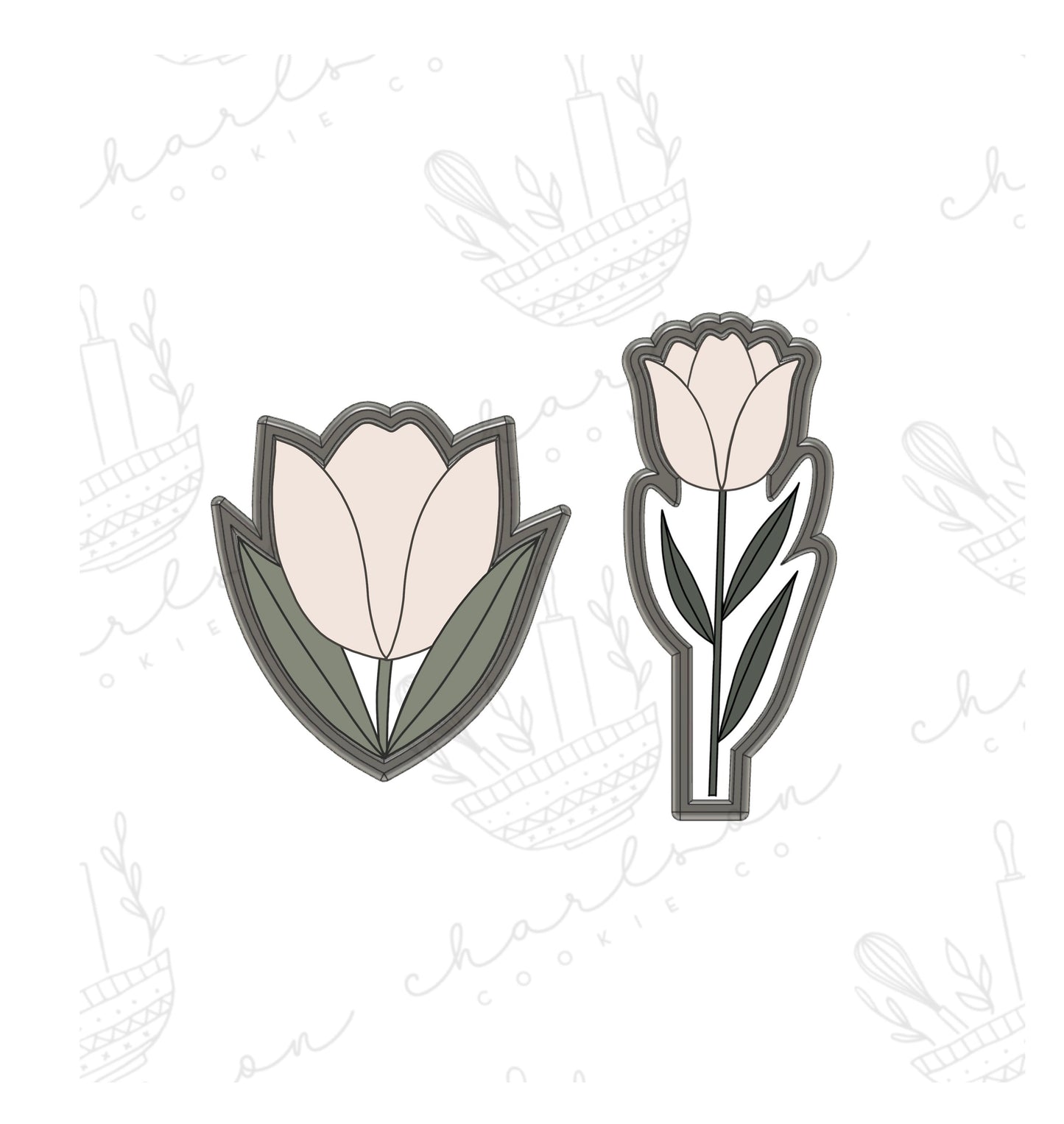 Tulip cookie cutter