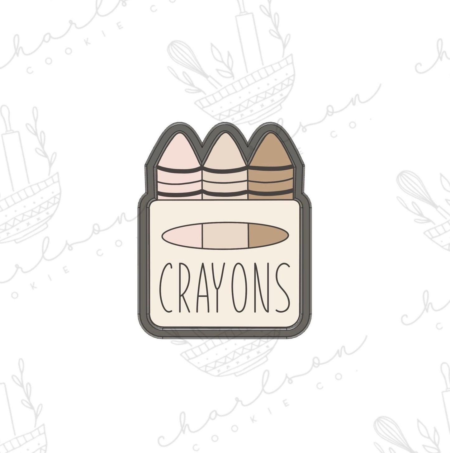 Box of crayons cookie cutter