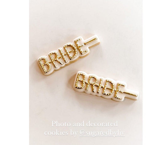 Bride clip cookie cutter