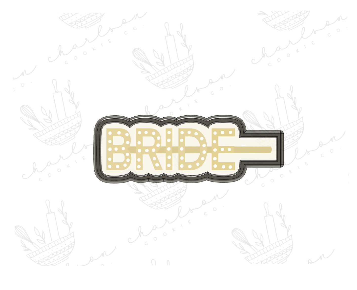 Bride clip cookie cutter