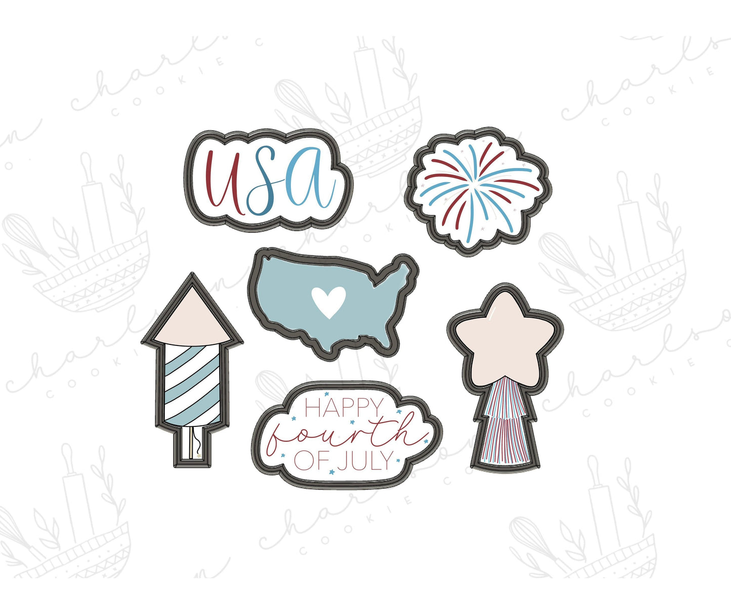 Fourth of july cookie cutters