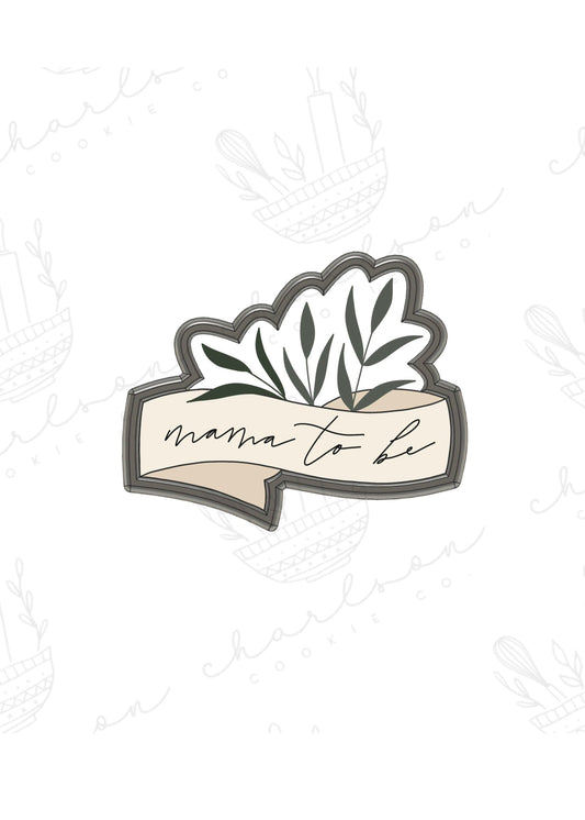 Banner with leaves cookie cutter