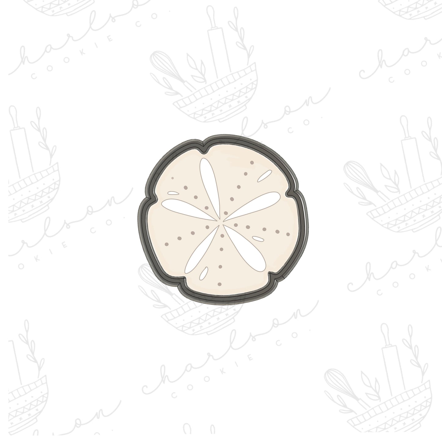 Sand dollar cookie cutter