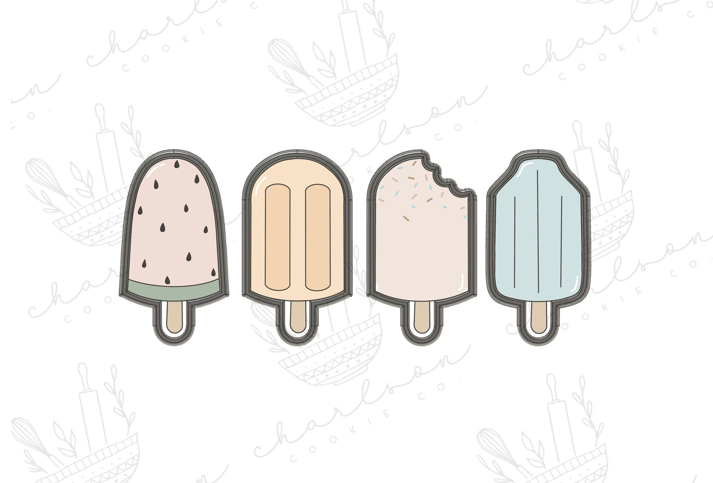 Ice pops no. 2 cookie cutter