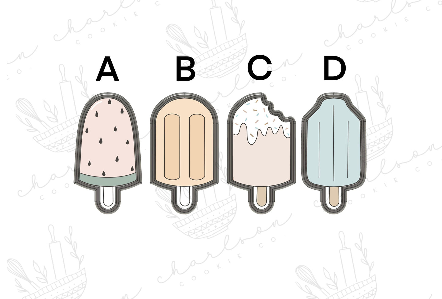 Ice pops no. 2 cookie cutter