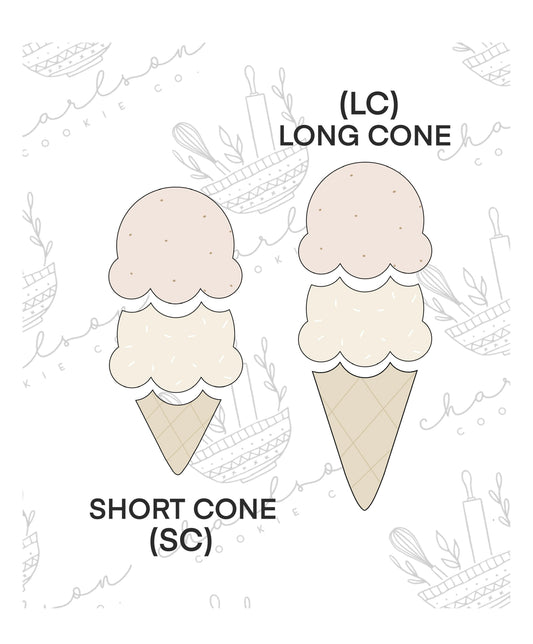 Build your own ice cream set no. 2 (3pc) cookie cutters set