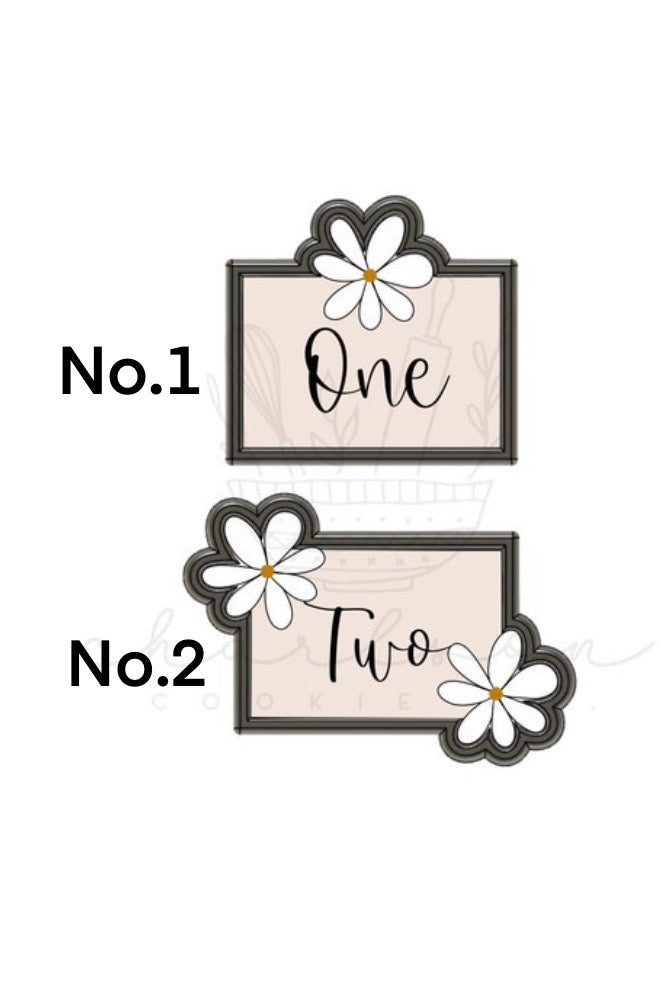 Daisy plaque cookie cutter