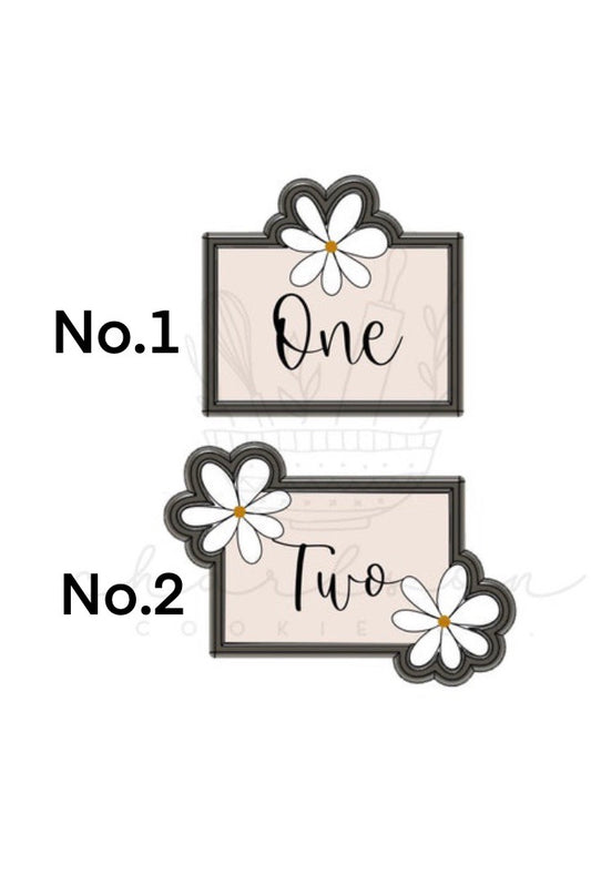 Daisy plaque cookie cutter