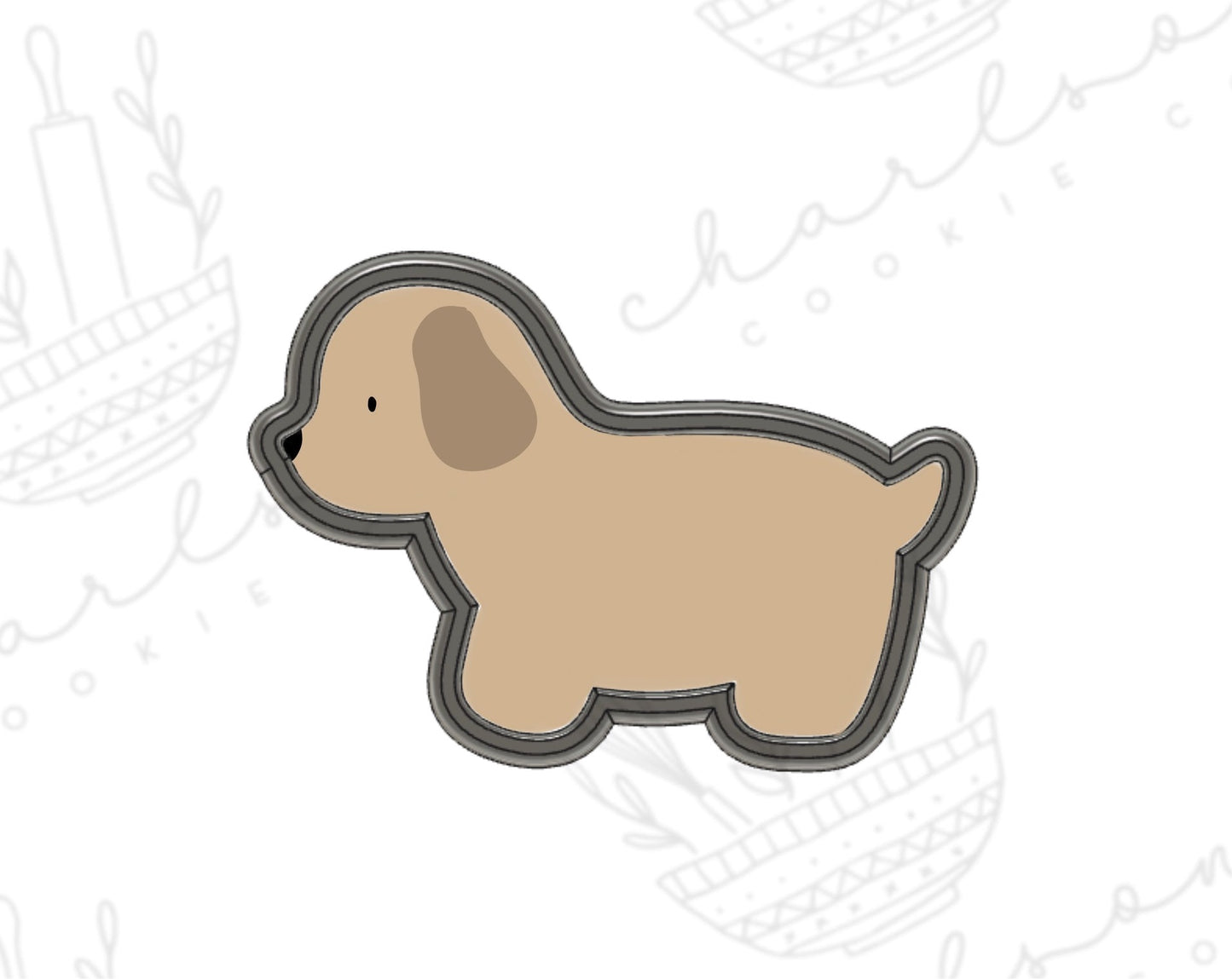 Puppy cookie cutter