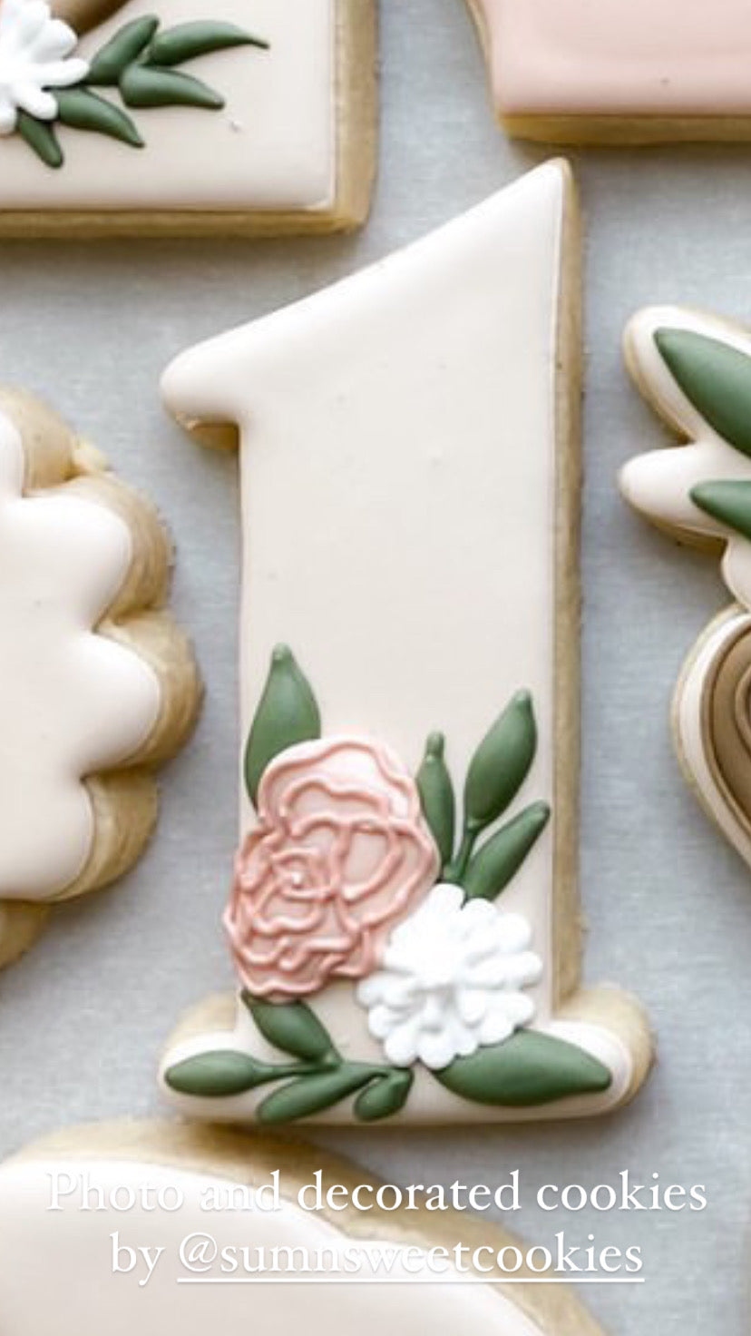Number 1 (original) cookie cutter