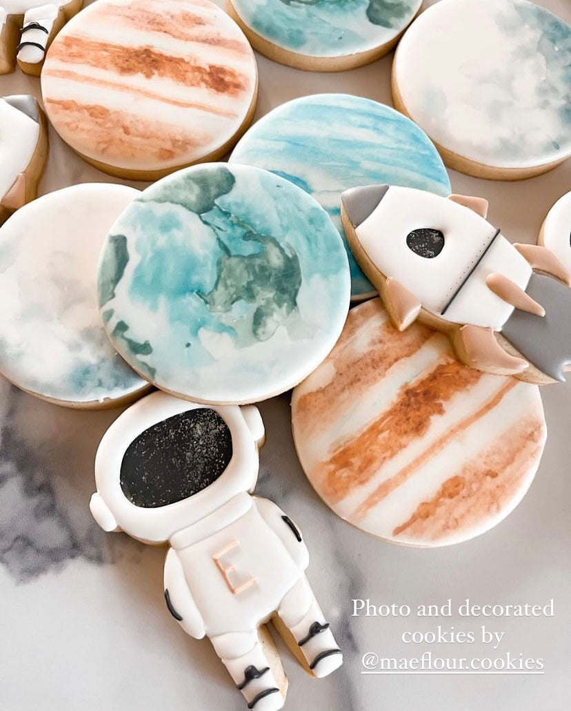 Space theme cookie cutters