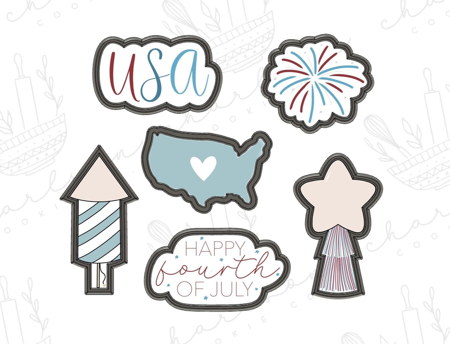 Fourth of july cookie cutters