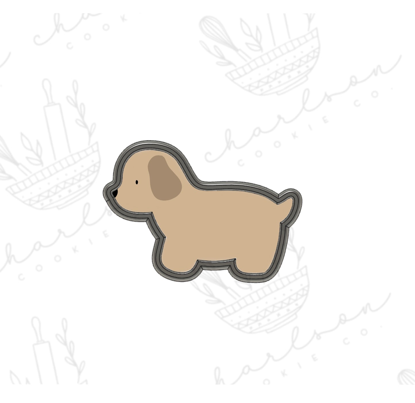 Puppy cookie cutter