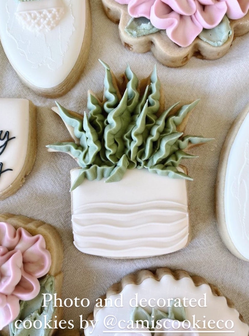 Aloe vera plant cookie cutter