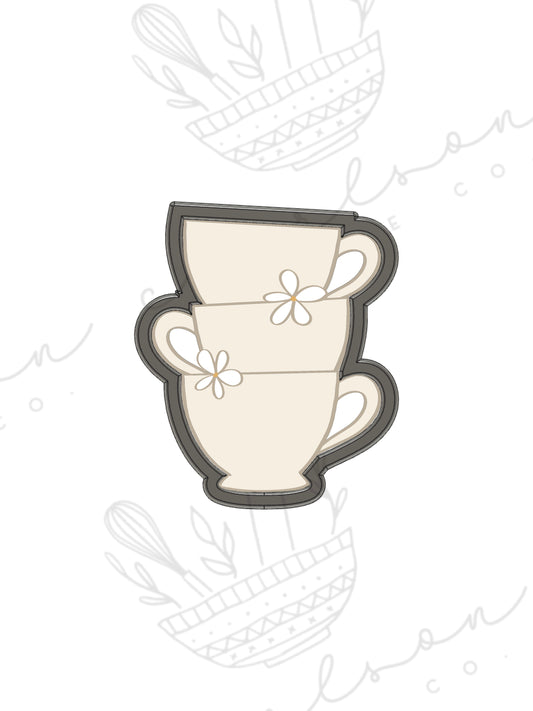 Stacked cups cookie cutter