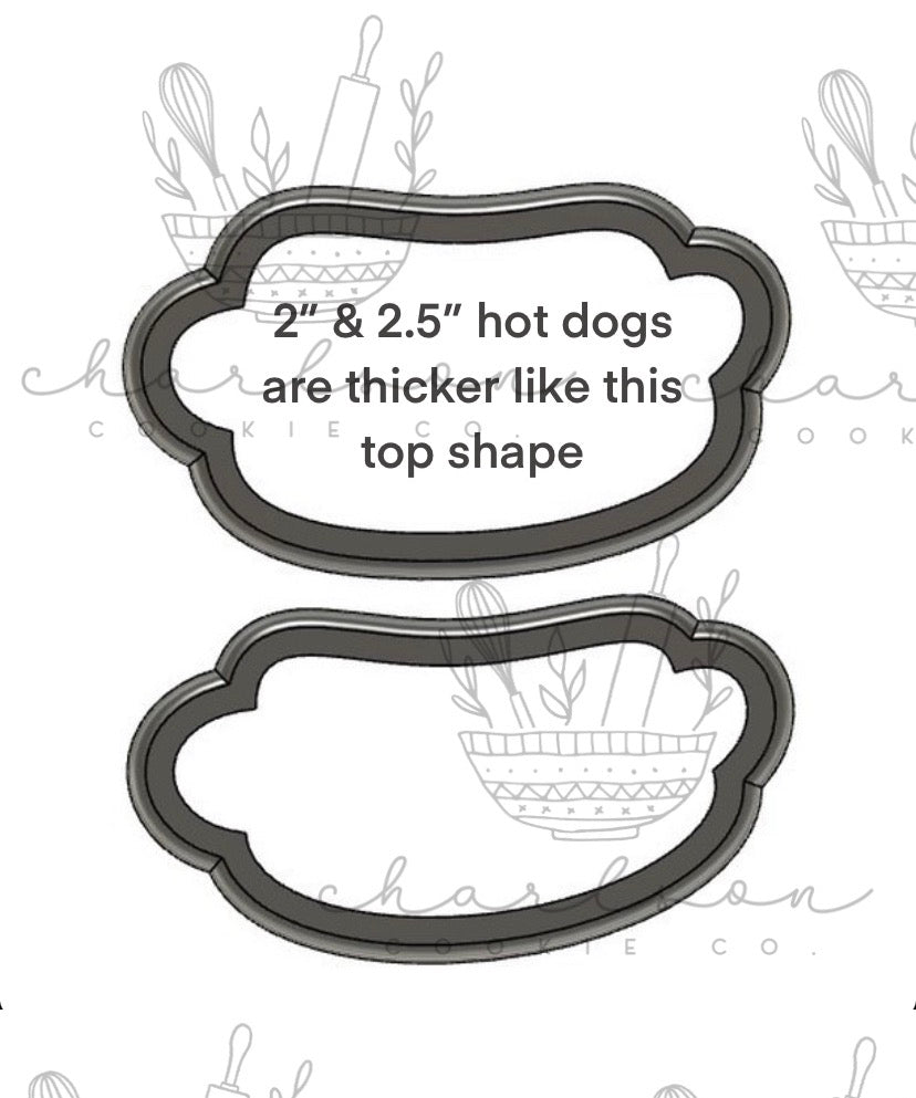 Fast food / junk food (fries, burger, hot dog) cookie cutter