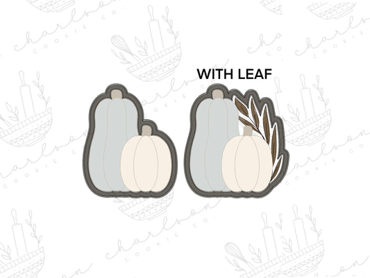 Two pumpkins cookie cutter