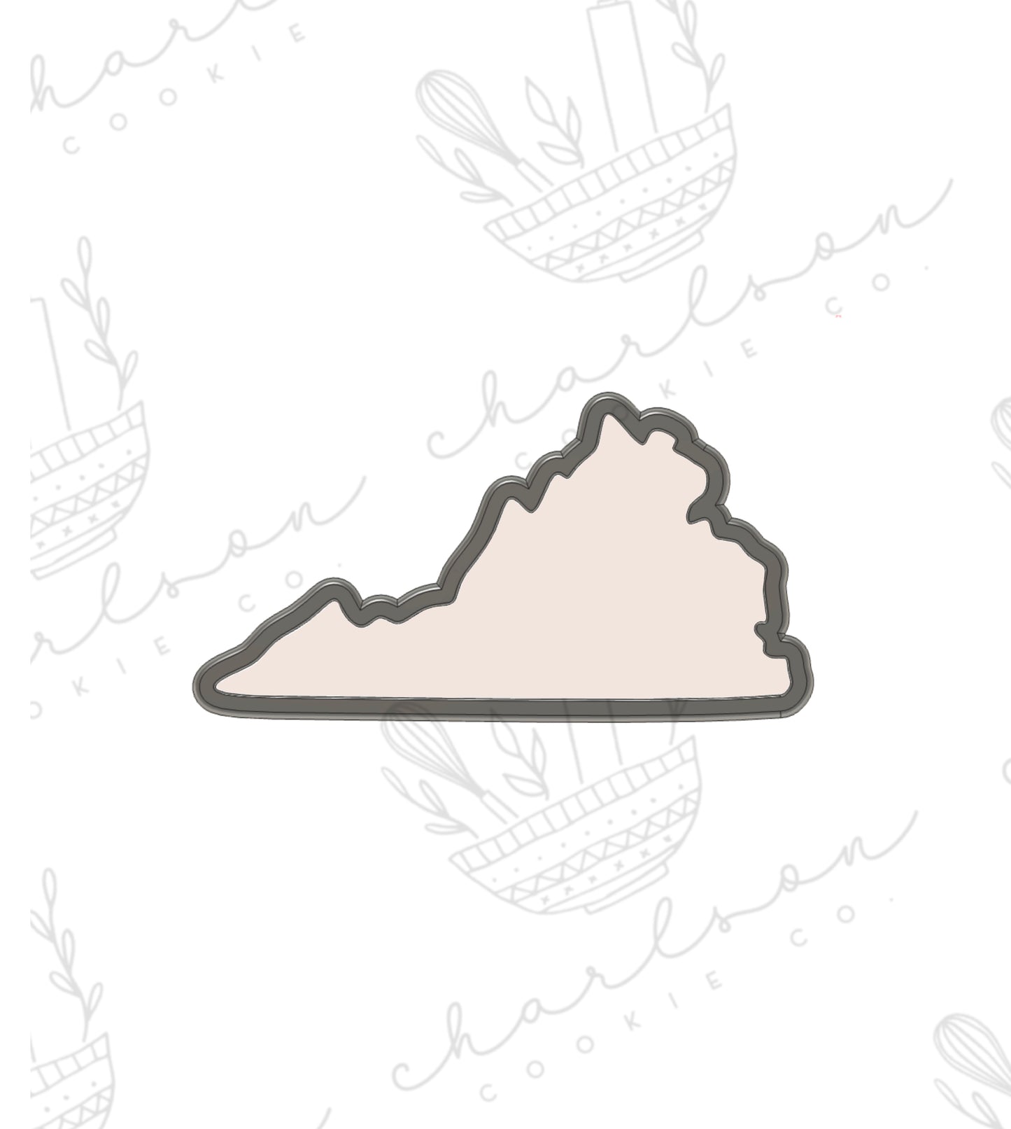 Virginia state cookie cutter
