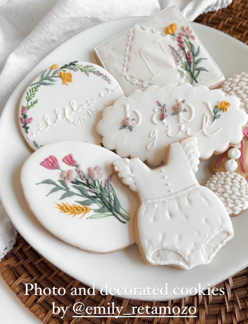 Baby ruffle no. 1 cookie cutter