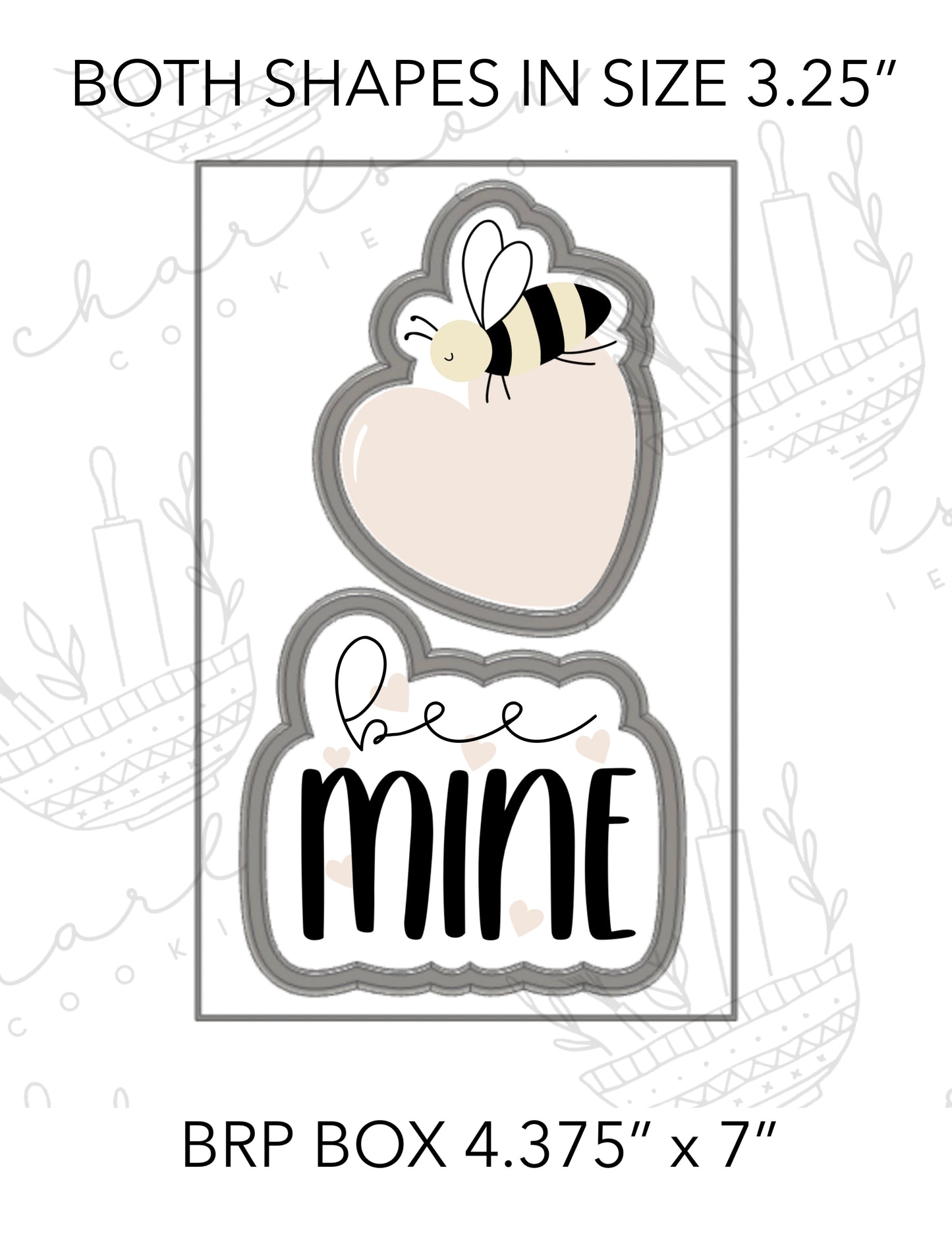 Bee mine cookie cutters