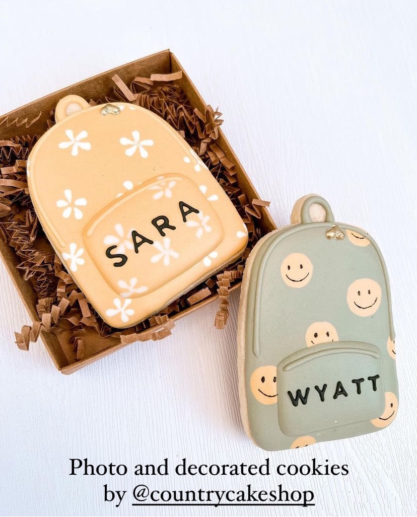 Backpack cookie cutter