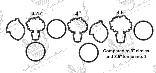 Lemon tree cookie cutter