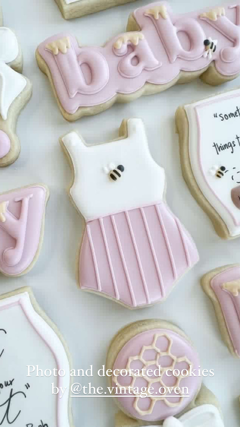 Baby summer romper cookie cutter