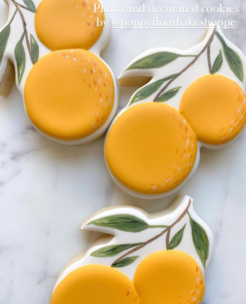 Oranges cookie cutter (Linen & Gray)